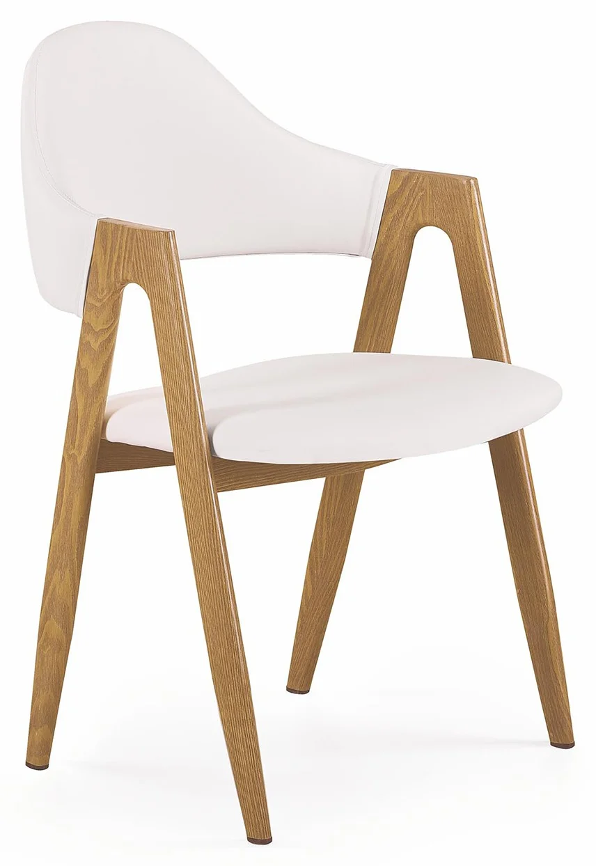 Krzesło K-247 biały + dąb miodowy
