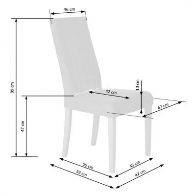Krzesło drewniane DIEGO biały
