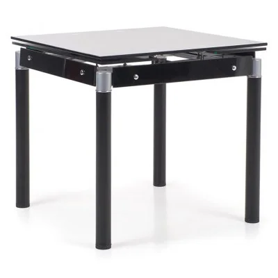 Stół rozkładany KENT czarny + czarne nogi