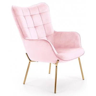 Fotel wypoczynkowy CASTEL 2 różowy