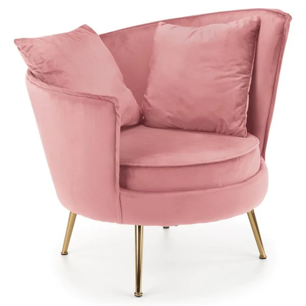 Fotel wypoczynkowy ALMOND różowy