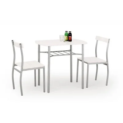 Zestaw stół + 2 krzesła LANCE biały