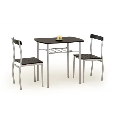 Zestaw stół + 2 krzesła LANCE wenge