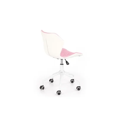 MATRIX 3 fotel młodzieżowy jasny różowy / biały (1p1szt)