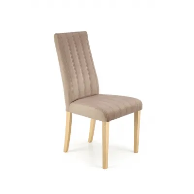 DIEGO 3 krzesło dąb miodowy / tap. velvet pikowany Pasy - MONOLITH 09 (beżowy) (1p2szt)
