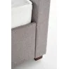 Łóżko 160x200 tapicerowane z szufladami MODENA popiel